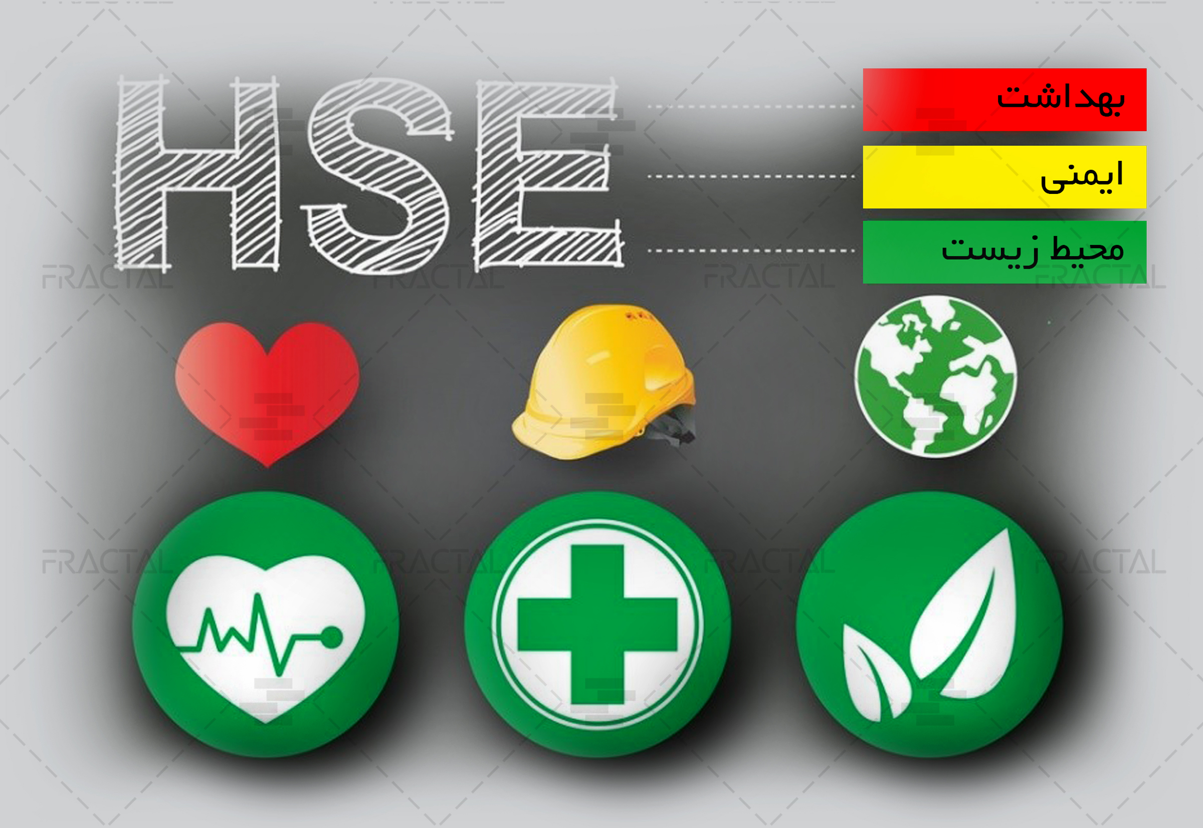 بهداشت، ایمنی و محیط‌ زیست (HSE) در محیط کار - گروه ساختمانی فرکتال