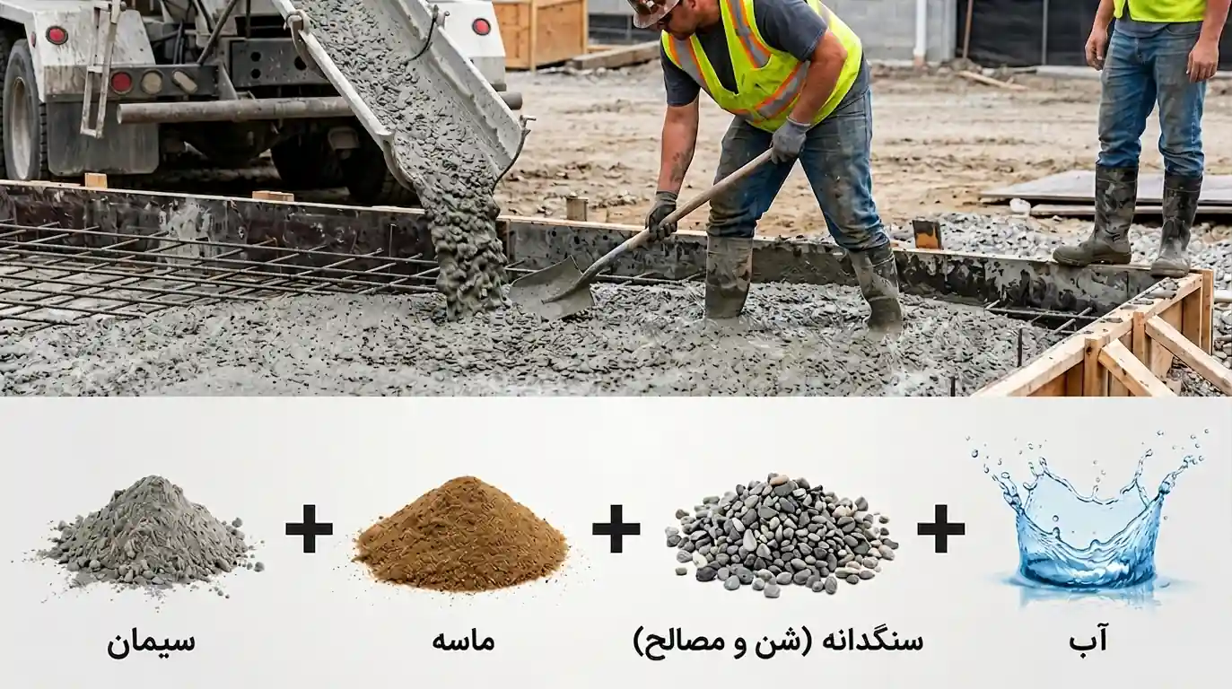 راهنمای جامع شناخت بتن؛ ترکیبات، انواع، مزایا