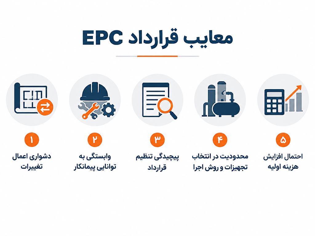 معایب قراداد EPC