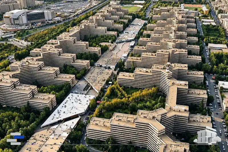 شهرک اکباتان تهران نمونه ای از معماری بروتالیسم در ایران